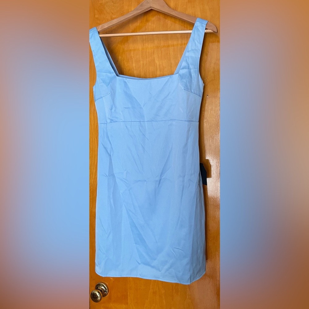 *NEW* Light Blue Lulus Satin Dress Size S